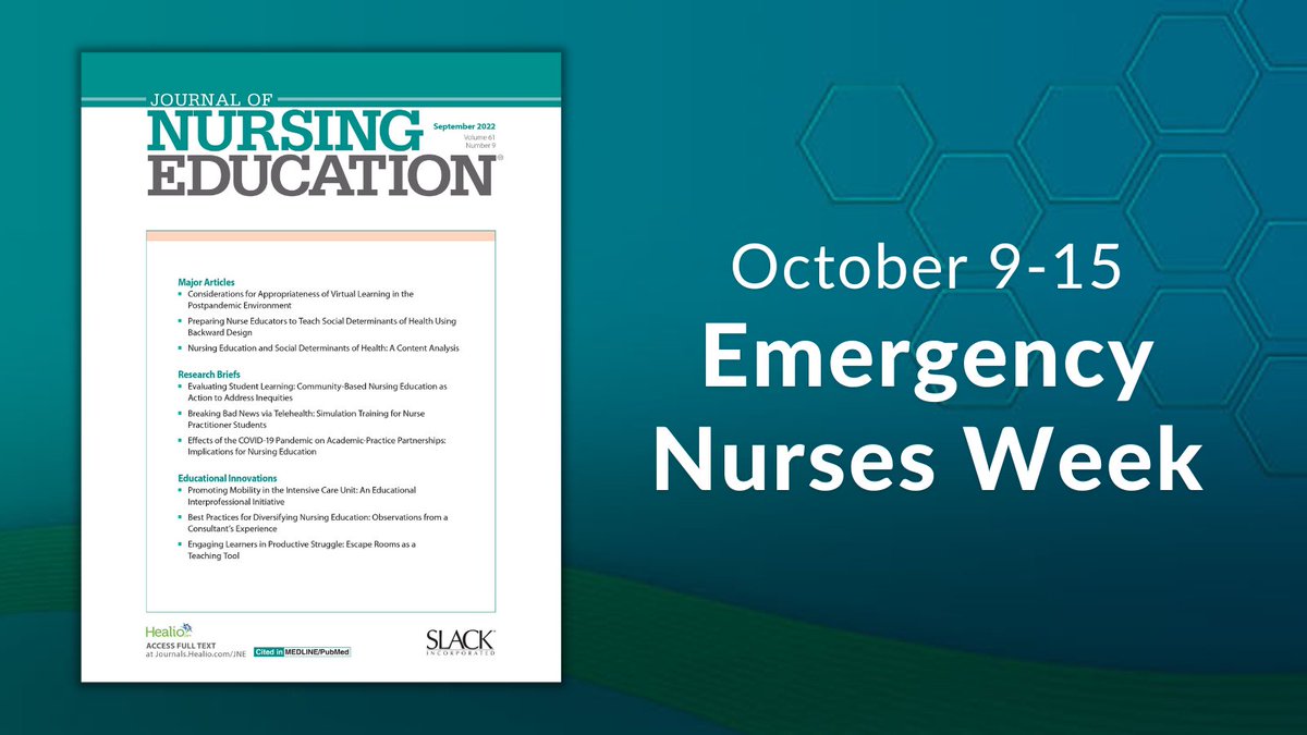 JNEJournal's tweet photo. Happy #EmergencyNursesWeek! This week we celebrate emergency nurses and recognize the challenging situations they face on a daily basis. Thank you, emergency nurses! #nursing #nursingeducation https://t.co/un7AHm6qC3