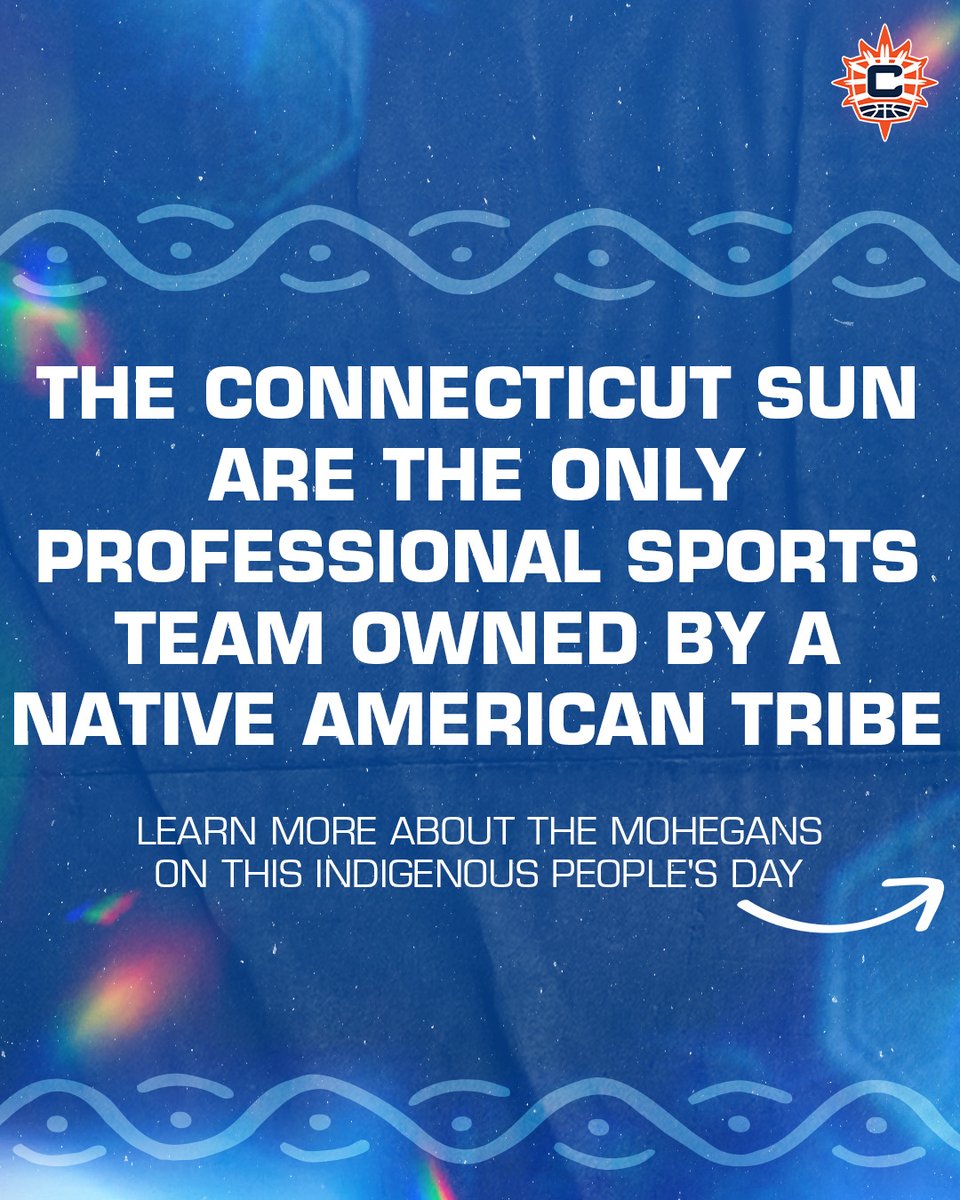 ConnecticutSun's tweet photo. Today is #IndigenousPeoplesDay 
At the Connecticut Sun, we celebrate the values of the Mohegan Tribe every day, and keep their rich history all around us. @MoheganForward

A thread on how you can see the tribal influence on our court, our jerseys, and the spirit of our team ⬇️ https://t.co/R1vI8JyHGF