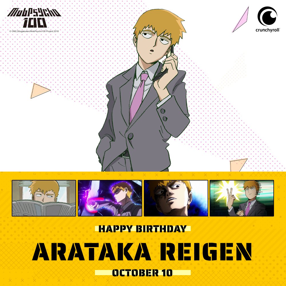 Happy birthday to the internet's "psychic" symbol and #1 in everything, Arataka Reigen ✨