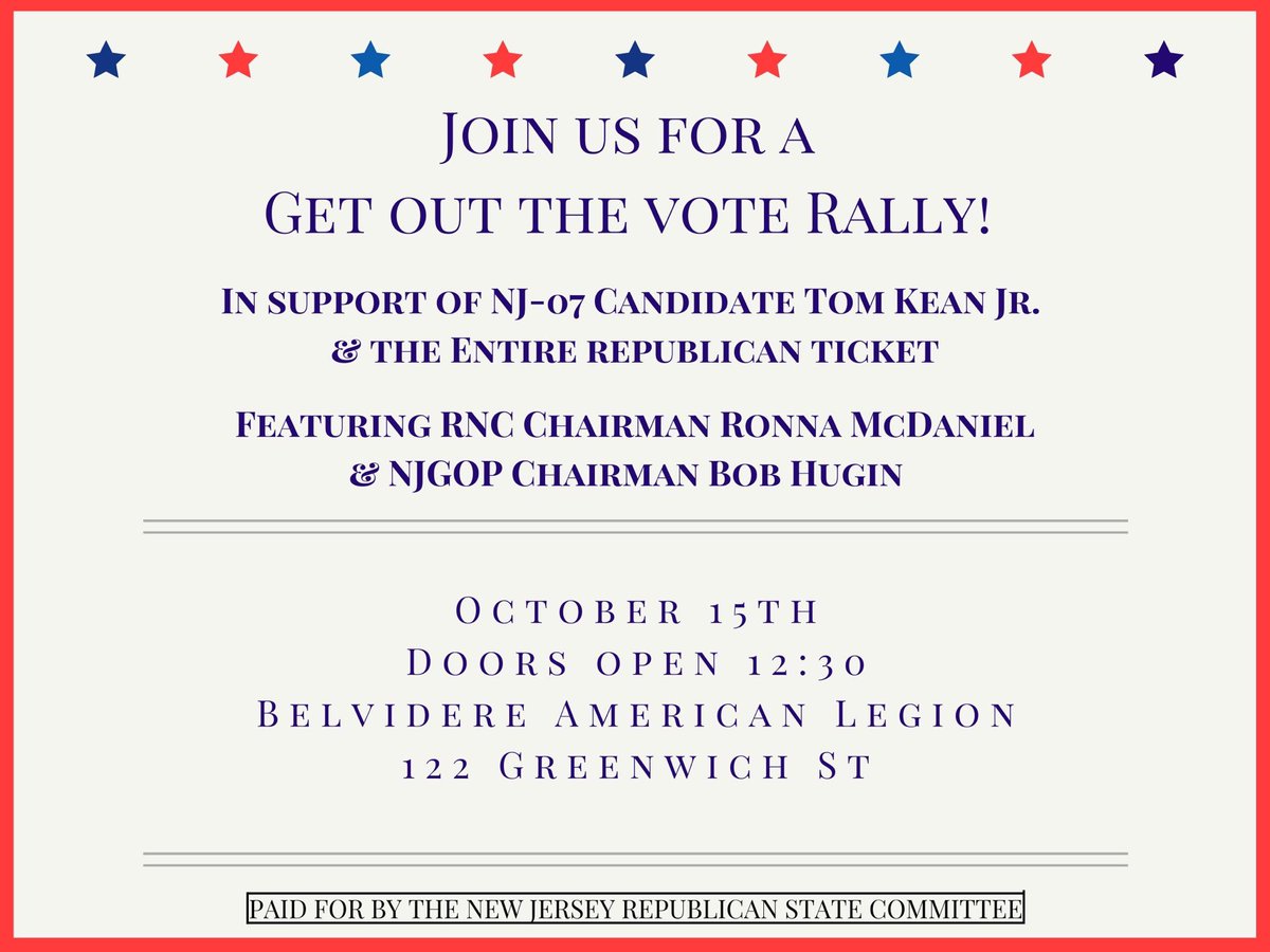 You don’t want to miss out! Sign up at the link below ⤵️

gopvictory.com/nj/gotv-rally-…