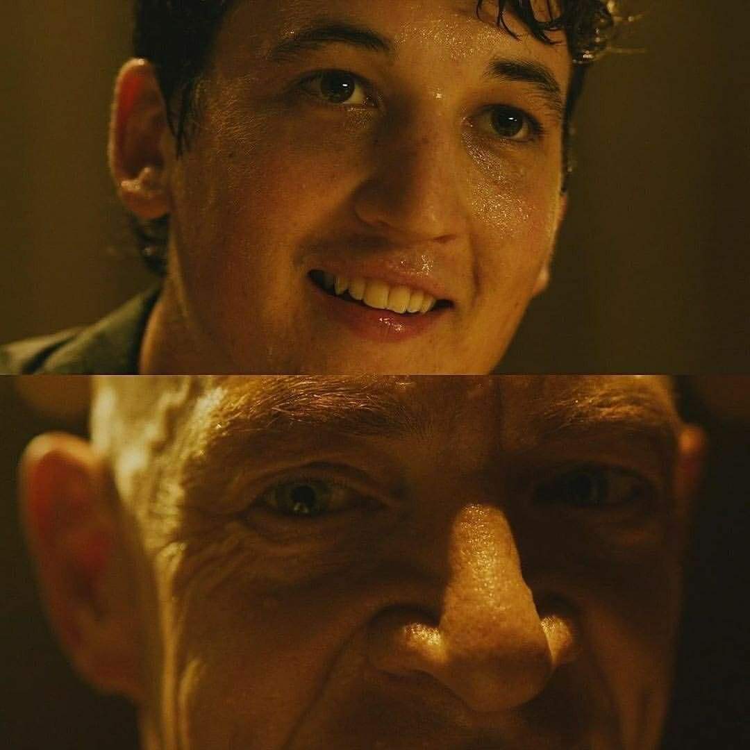 levmauc's tweet photo. Se cumplen 8 años del estreno en cines de WHIPLASH de Damien Chazelle. Todavía tenemos grabada en nuestra memoria ésta mirada final. https://t.co/3H31HhHILo