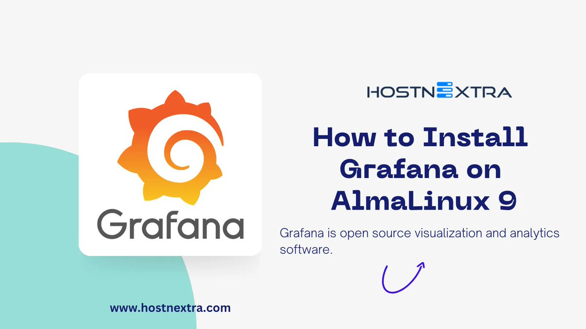 HostnExtra's tweet photo. How To Install Grafana on AlmaLinux 9 

https://t.co/rcogmy2uO0 

#grafana #hostnextra #postgresql #postgre #almalinux #almalinux9 #monitoringtool #servermonitoring #linuxserver #linux #opensource #cli #database #tech #techworld #technology #linuxtutorials #howto #knowledgebase https://t.co/UFM4ZU7Dyg