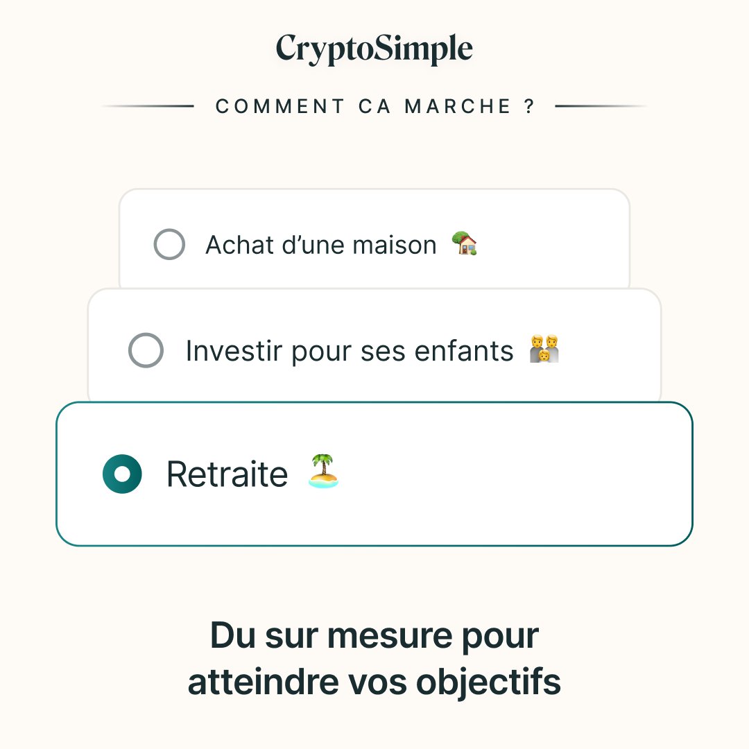 CryptoSimpleApp's tweet image. Notre questionnaire d&apos;évaluation des risques CryptoSimple est conçu pour nous aider à identifier votre #profil d&apos;investisseur et vous fournir le bon portefeuille basé sur vos #objectifs financiers et votre tolérance au risque.

#CryptoSimple #Investissement #Blockchain #DeFi