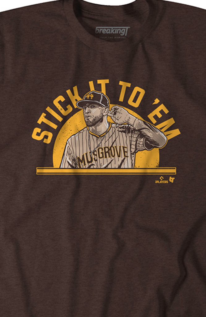 NEW: <a href="/BreakingT/">BreakingT</a> already has a Joe Musgrove “eargate” shirt from last night. And yes, it’s licensed.