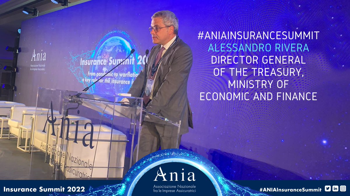 #ANIAInsuranceSummit
Alessandro Rivera, Director General of the Treasury, Ministry of Economic and Finance
<a href="/MEF_GOV/">MEF</a>