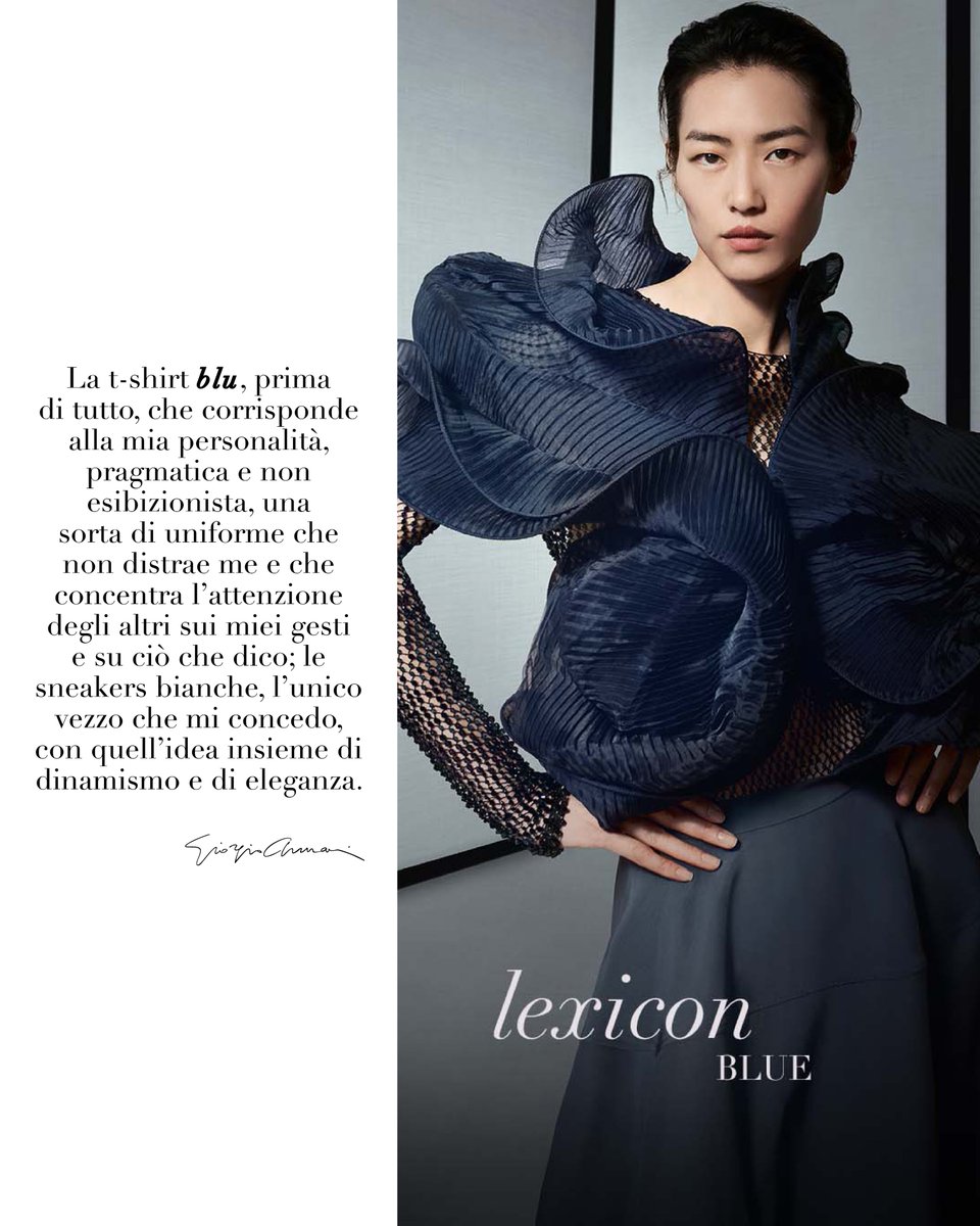 The Giorgio Armani Lexicon: Blue