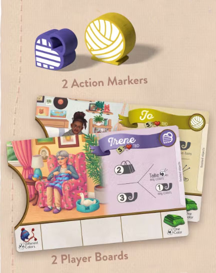 Check out the 2 new player types in the #ArchRavelsMagicSocks expansion! Be the Maker to get two-for-one when you craft an item, or be the Expert, who can't exchange (but shouldn't need to). Whom are you most excited to play? #boardgames #knitting bit.ly/3va7SUT