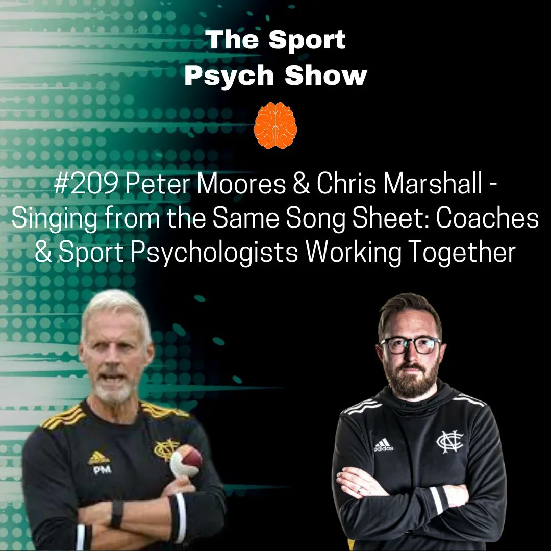 New episode of The Sport Psych Show! This week I'm honoured to speak with head coach Peter Moores @TrentBridge & Sport Psychologist Chris Marshall @ckmarshall. We discuss how they integrate sport psychology into the coaching practice at Nottinghamshire CCC apple.co/3ViuRIU