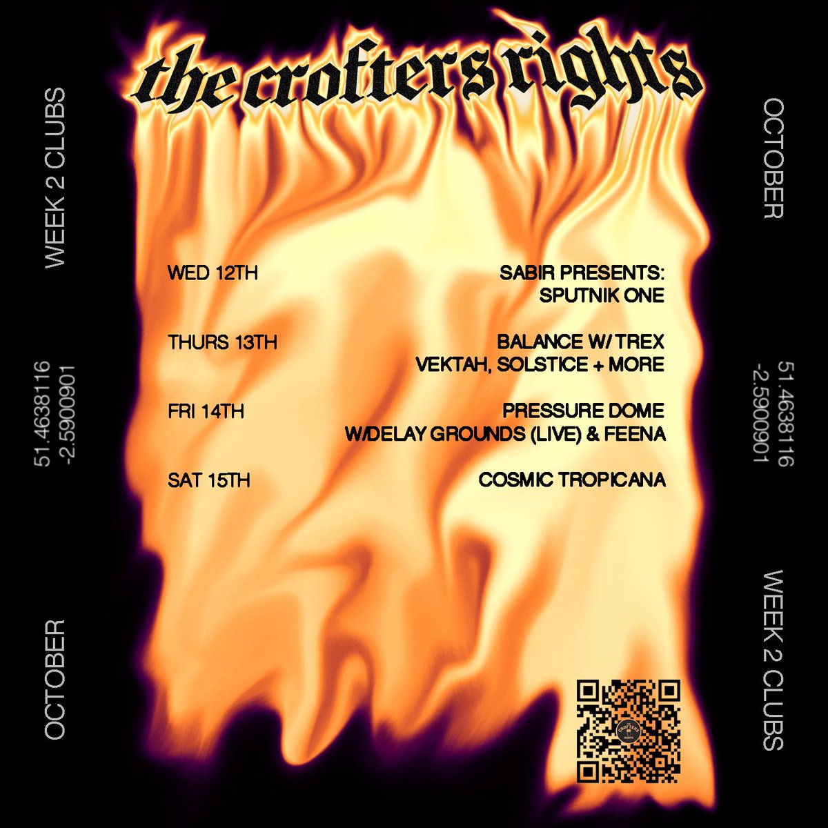 Crofters_Rights's tweet photo. This week at Crofters!

Tickets available via Headfirst Bristol (except those below)🔗

Thursday 13th
Gig: Mother's Cake + My Octopus Mind / 19:00pm // https://t.co/sdGwVNKrmK

Saturday 15th
Gig: Dog of Man + Foxy Acetylene / 19:30pm // https://t.co/nWOcI6G77Q https://t.co/wuGT4ogtqJ