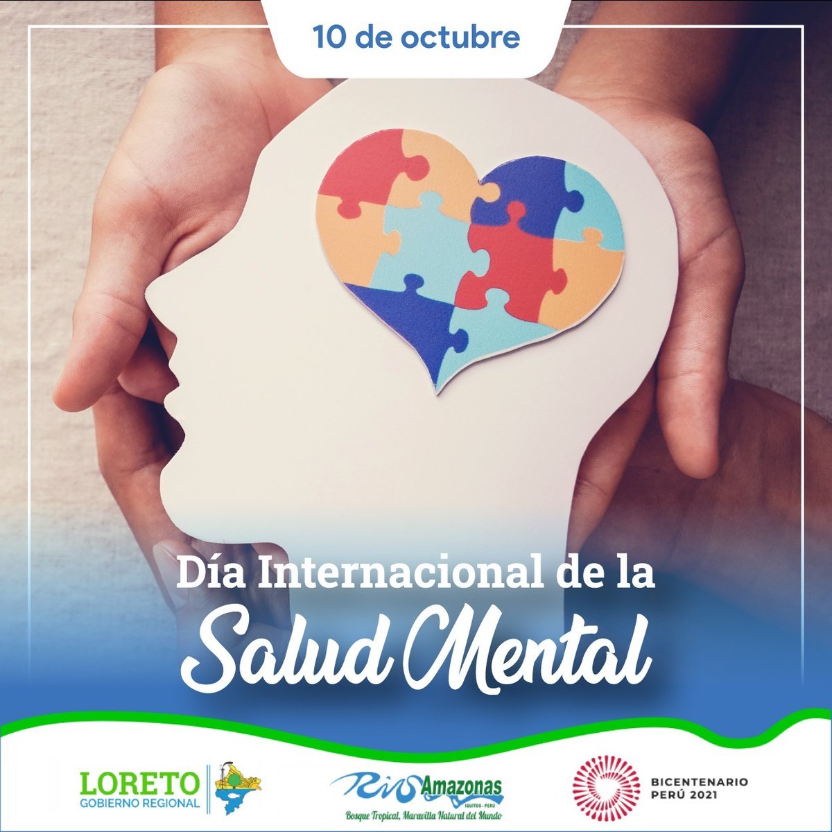 GoreLoretoOf's tweet photo. 🧠 Hoy conmemoramos el Día Internacional de la Salud Mental, con el objetivo de recordar su importancia como la sólida base para la construcción de vidas plenas y satisfactorias.
#GOREL
#CompromisoConTodos
#NoBajemosLaGuardia https://t.co/SLiyqs6xs4