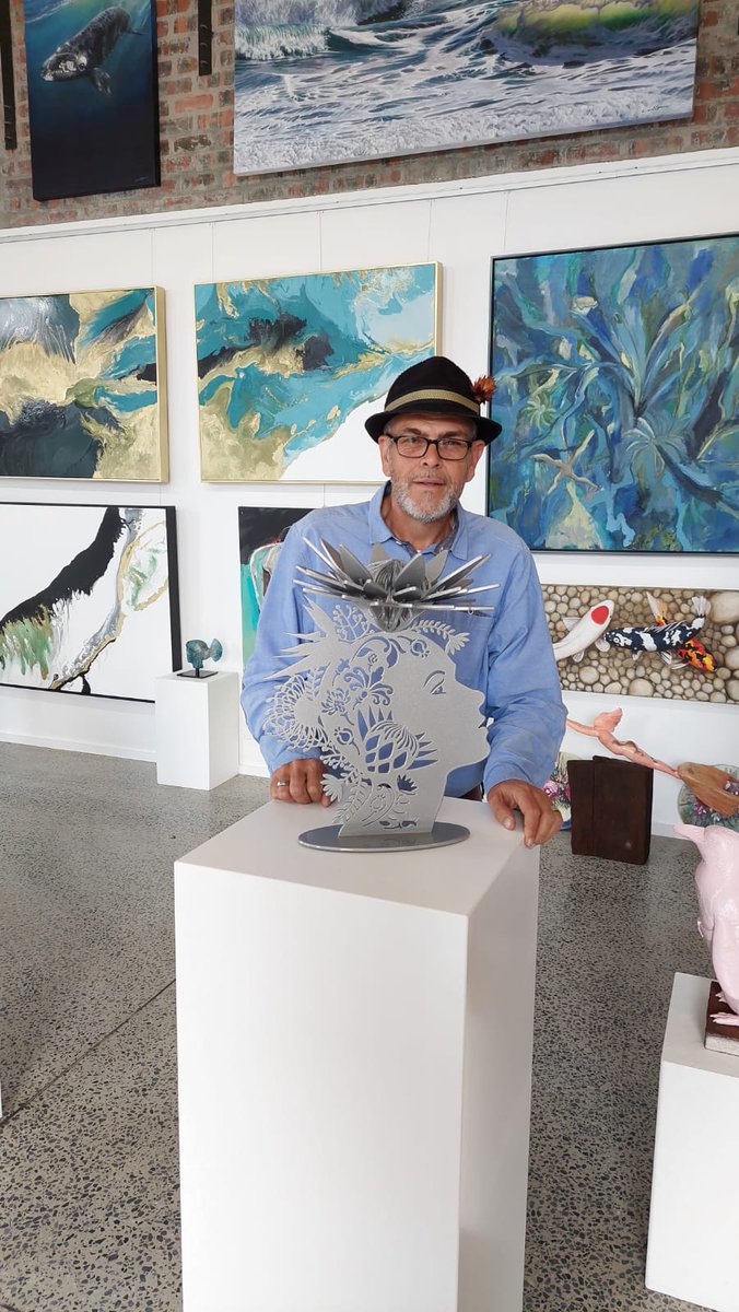 These two Fynbos Girls are now on Exhibition at Benguela Art Gallery.
#art #decor #artgallery #newarrivals #sculptures #lasercut #design #steelsculpture #artforsale #supportlocal #southafricanartist #soulsunday #theartofliving #visit #experience <a href="/BenguelaCove/">Benguela Cove Lagoon Wine Estate</a>  @benguelacollection