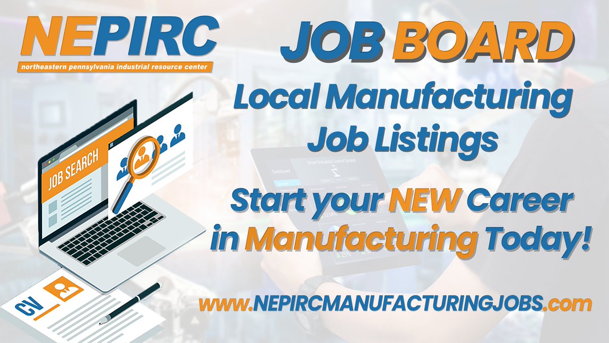 NEPIRC's tweet image. DYK? $86,129 is the average salary in manufacturing in PA, including benefits like on-the-job training! Looking for a fresh, new, purposeful career? Use NEPIRC's Manufacturing Jobs Board &amp;amp; find it today (bit.ly/3VkjvEf). #MFGWeek22 #IMakeInPA #MadeinPA