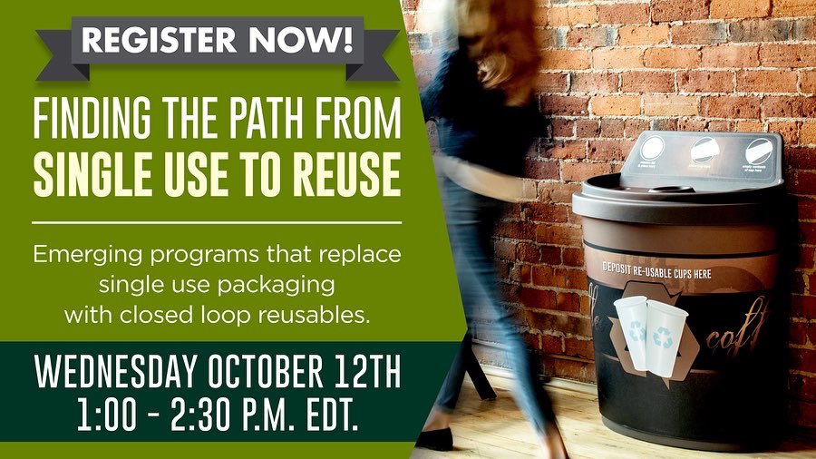 CURC3r's tweet photo. @buschsystems’ next #webinar is coming up on WED OCT 12TH @ 1:00PM EDT!
 
Join "Finding the Path from #SingleUse to #Reuse", an up-close look at emerging programs that replace single-use packaging with #ClosedLoop reusables:
 
https://t.co/kZQBXdHLmR

#recycling #WasteManagement https://t.co/PKzBqidG2k