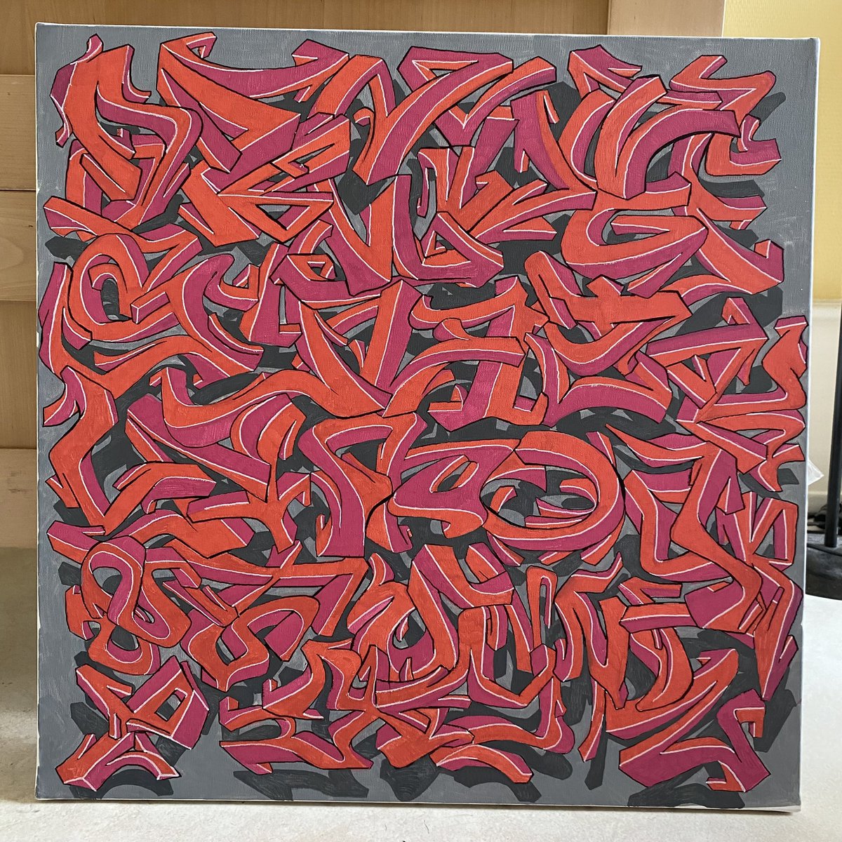 Ghe2toblaster's tweet photo. #alphabet #graffiti #art #canvas by #ghe2toblaster #posca #markers on 60x60x2cm https://t.co/rAoabar197
