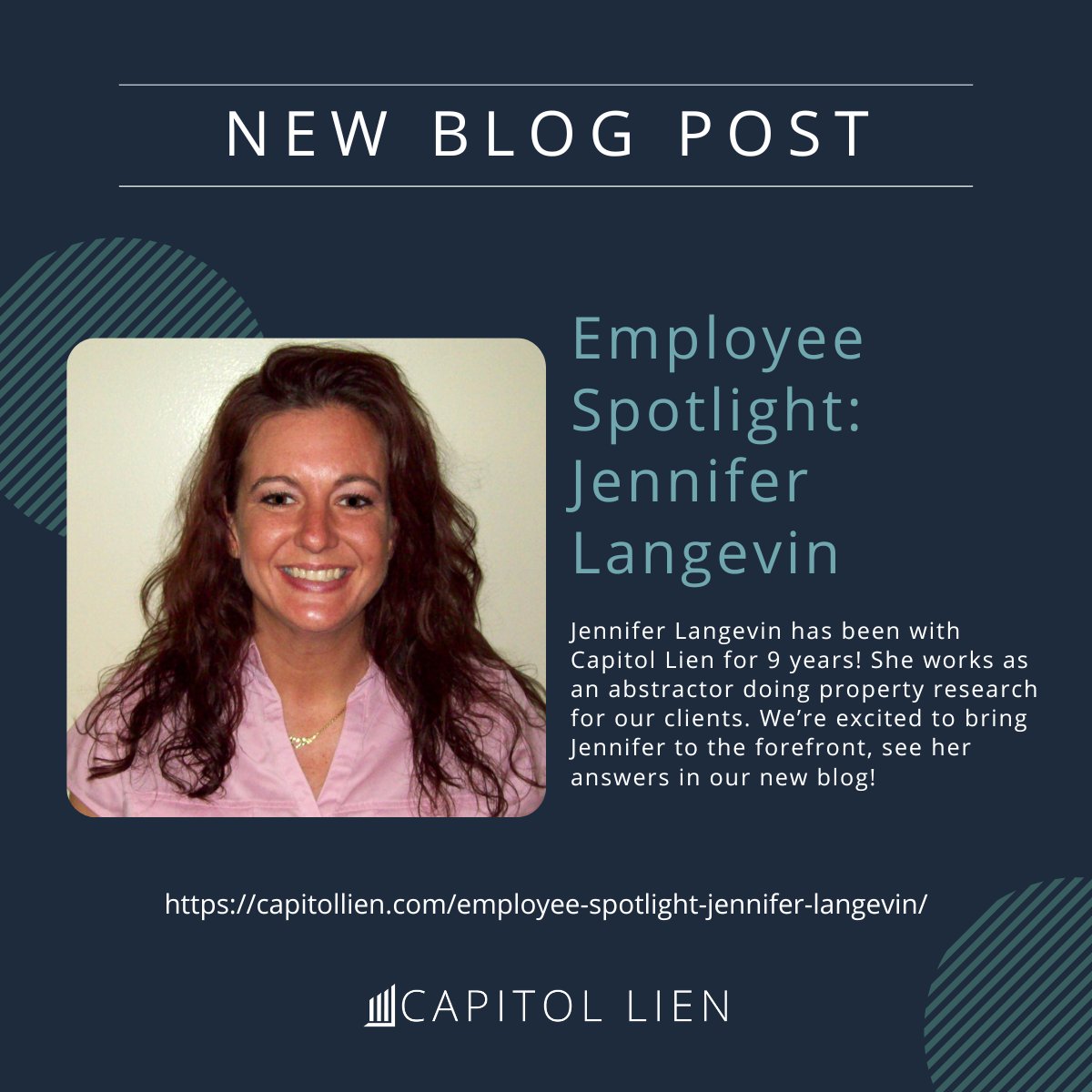 Employee Spotlight: Jennifer Langevin hubs.la/Q01plt3n0