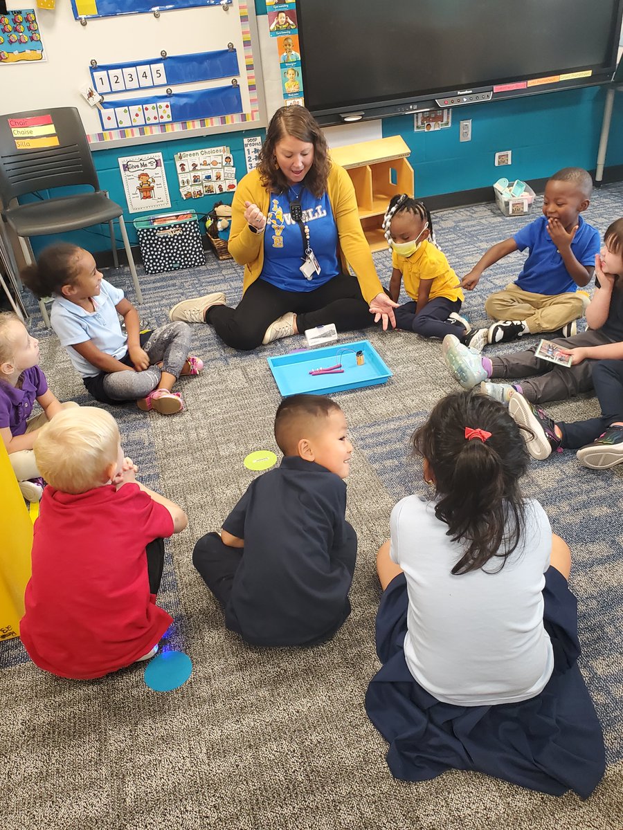 StemWloo's tweet photo. Waterloo PreK students are learning about electricity as they use modeling dough, batteries, and LED's to make Squishy Circuits. Take a look at the learning happening in Ms. Kipp's class at Kittrell and Ms. Jenny's class at Lowell!#STEMintheclassroom #bebold @WaterlooSchools https://t.co/vuuX3XPIvT