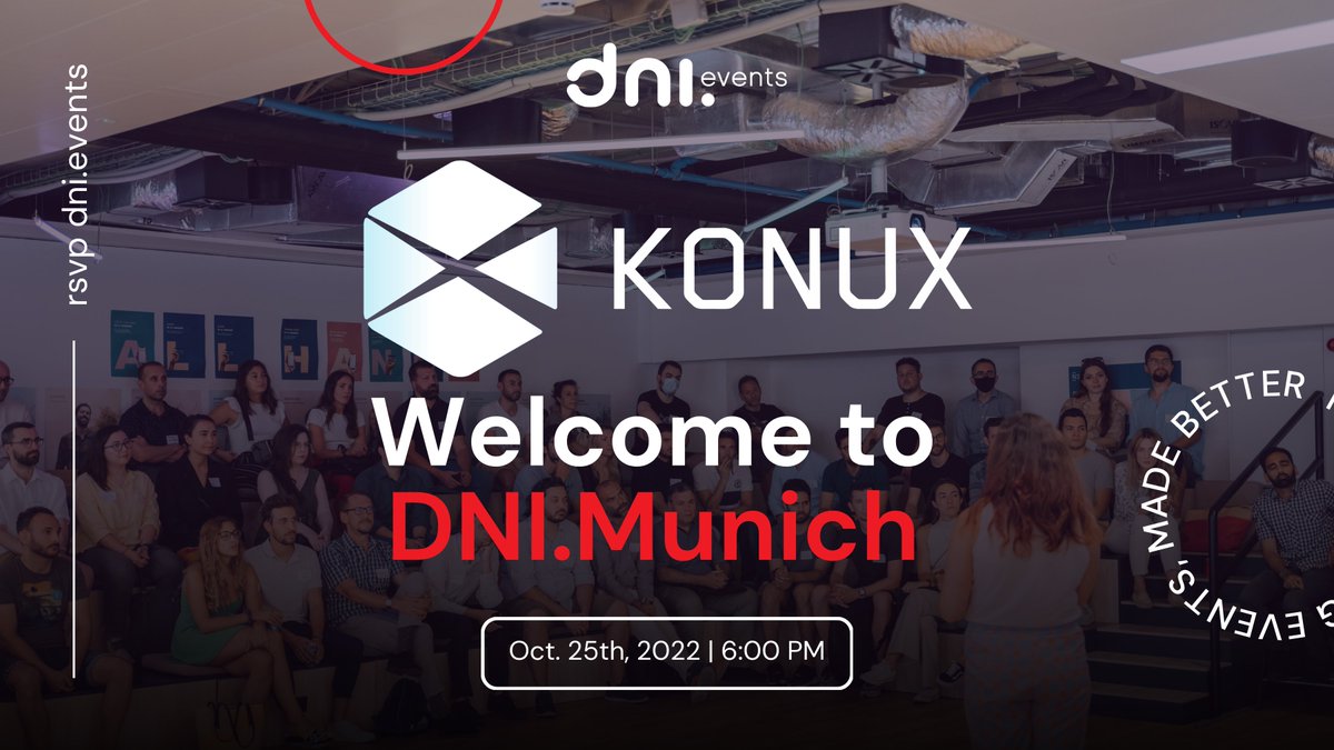 outgeekwomen's tweet photo. Exciting news! #DNIMunuch will be hosted by @weareKONUX! We'll see you on October 25th 🚀🚈

#womenintech #konux #munichtech #dei https://t.co/32o1DVnqND