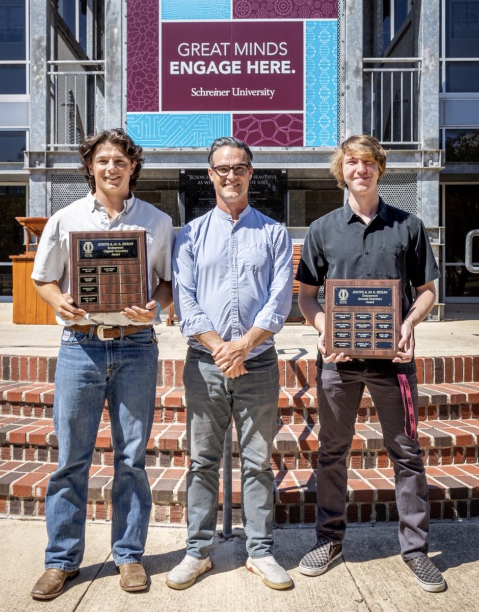 SchreinerBSB's tweet photo. CONGRATULATIONS to AIDEN WARREN for earning the 2022-23 Judith and Jo A. Beran Organic Chemistry Award!  #FIGHTforSCHREINER #d3b #SCACbsb https://t.co/yz3zkEFycL