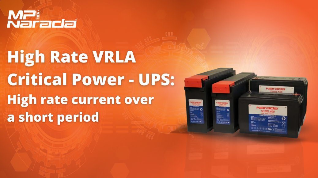 The HRL series of #VRLA #batteries are suited to any application that requires high-rate current over a short period. HRL batteries are ideal for UPS systems and critical power applications, due to optimized plate technology and a patented post design. mpinarada.com/high-rate-vrla/