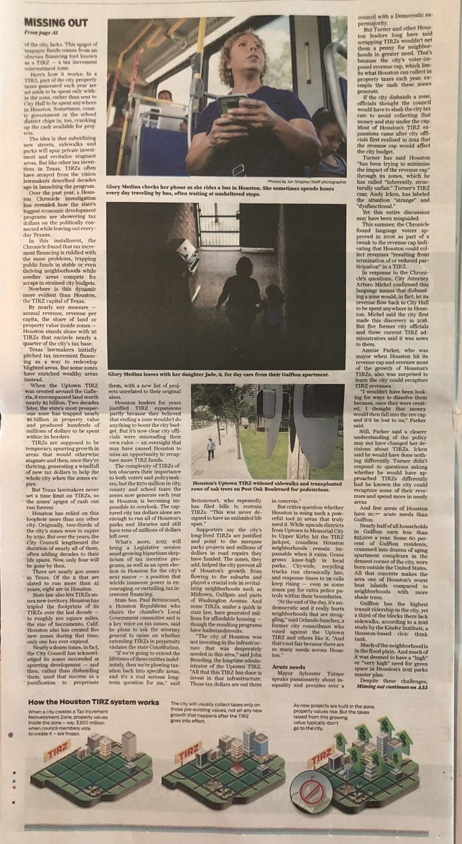 nprosenheim's tweet image. Learned a lot about TIRZ in Houston - inequitable impacts, wicked problems, important information for urban planners. @HoustonChron #planningmethods