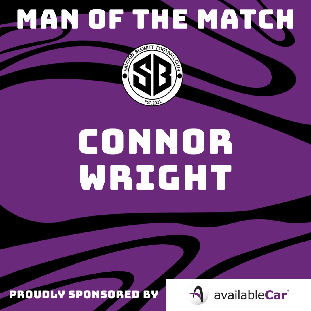 SamsonBlewittFC's tweet photo. And a big congratulations to Connor who has earned his first MOTM award of the season. @con_wright1 https://t.co/id2UqYEHvb