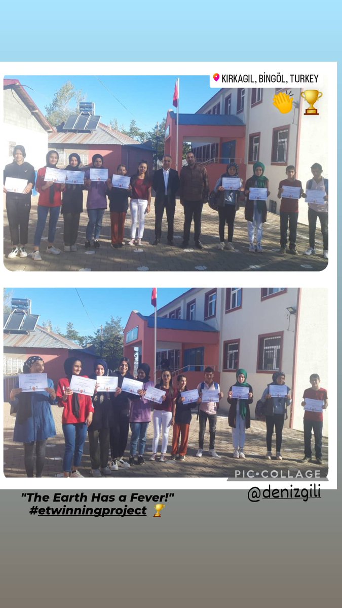 Eda_KOYUNCU06's tweet photo. "The Earth Has a Fever!" (Dünyanın Ateşi Var!) adlı etwinning projemizin mimarları👏öğrencilerimizin emekleri kalite etiketi ile taçlandı 🏆t��m öğrencilerimi tebrik ediyorum 👏🤗 @eTwinningBingol @arge_mem @bingolmem @yusuf_tokus @denizgili @RamazanKaymaza1 @ErdalKocabey2 https://t.co/mctpYznev2
