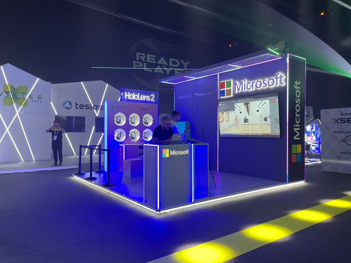 📅From today until October 14, we are with <a href="/Microsoft/">Microsoft</a> at #GITEX2022, the world's largest tech show. 
💻From Dubai we're launching #hVerse, the world's first low-code platform for making enterprise metaverse.

#MicrosoftUAE #hevolusinnovation #metaverse #metaverse <a href="/GITEX_GLOBAL/">GITEX GLOBAL</a>