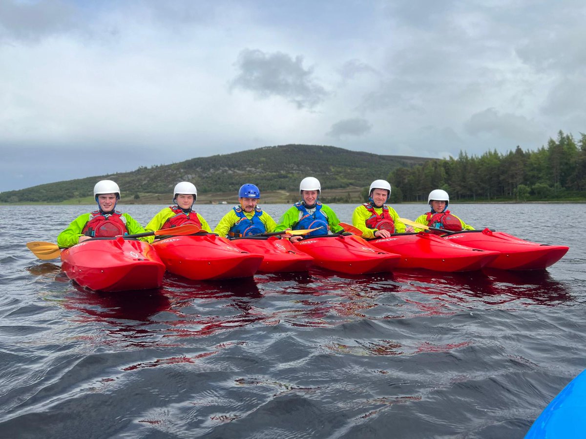 Kinloss_Bks's tweet photo. Serving Personnel from 65 Fd Sp Sqn took part in Ex CAMELS PADDLE which saw them embracing the Highlands “summer” paddling around the Loch’s Morlich, Insh and Lochindorb with LCpl Kirke leading the way 🐪. #humphry #Sapperstrong #FailLearnWin https://t.co/EAcvXzAE4s