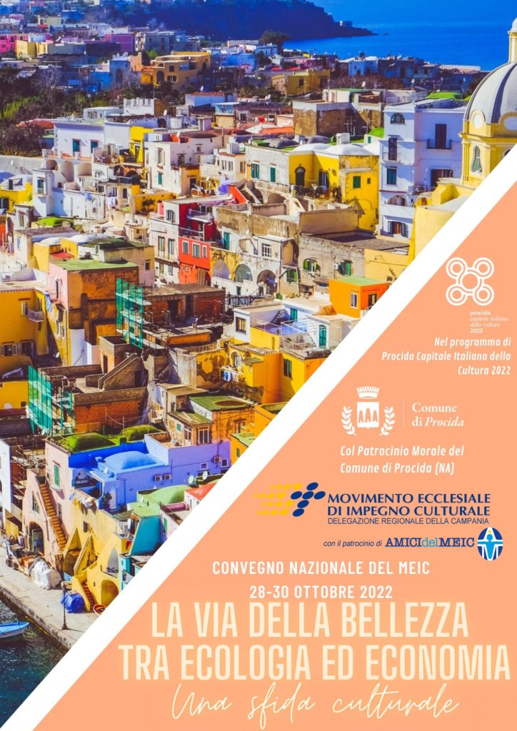 Nell’ambito di #Procida2022 - Capitale Italiana della Cultura, il <a href="/meic_ita/">MEIC Movimento ecclesiale di impegno culturale</a> della #Campania organizza il convegno “La via della bellezza tra ecologia ed ed economia. Una sfida culturale”. 
All’evento, dal 28 al 30 ottobre, parteciperà anche <a href="/maxmuggianu/">MassimilianoMuggianu</a>: meic.net/2022/10/08/la-…
