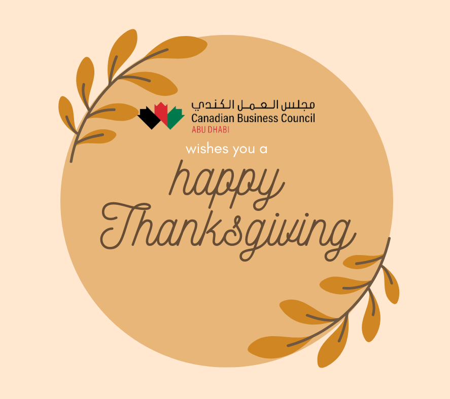 CBC_abudhabi's tweet photo. The Canadian Business Council Abu Dhabi wish you a very happy Thanksgiving.

We’re thankful for wonderful members like you this Thanksgiving and wanted to share our heartfelt appreciation.

#Thanksgiving #Canada #UAE #CBCThanksgiving2022 #events #business #networking https://t.co/1KbpA82IVf