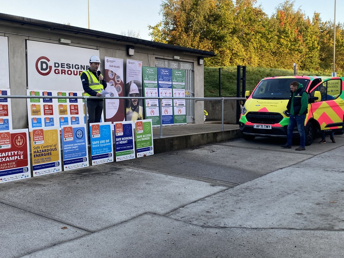 jegan_cif's tweet photo. The Lighthouse Clubโs Help Inside the Hard Hat Tour of Ireland visited a #DesignerGroup site today. Rob Muldoon & Justin Manley shared their personal stories and reinforced the amazing work the charity does for all construction workers (and families). #HITHHOnSite #CIFSafety22 https://t.co/peR9bcVXcN