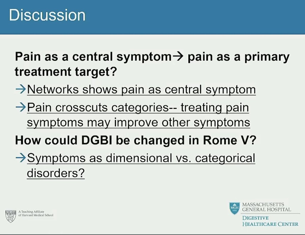 My Fav Oral Abstract #UEGW2022 by @DrHBurtonMurray shows ABDOMINAL PAIN was at the core of the global symptom network and for pathways connecting DGBI diagnostic categories. programme.ueg.eu/week2022/#/det… #DGBI #MyUEGcommunity #GItwitter #pain