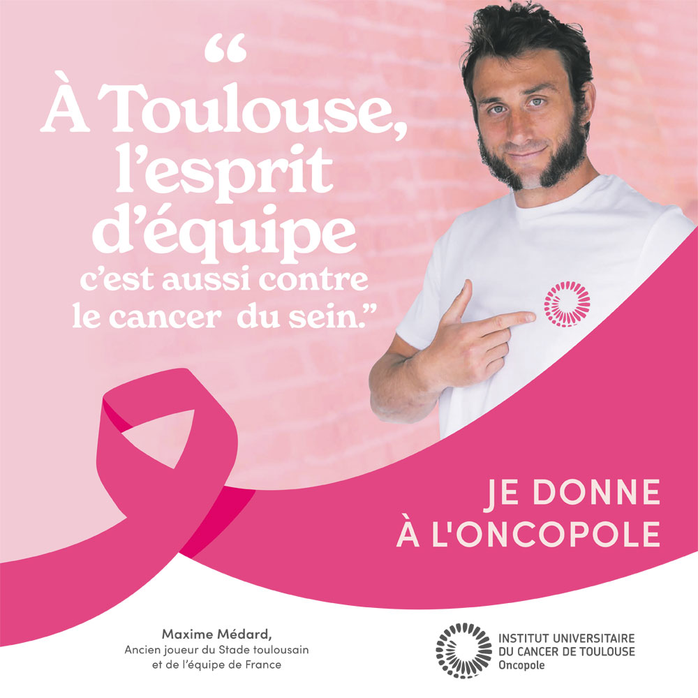 IUCTOncopole's tweet photo. Merci à @MaxMedard d'avoir accepté de parrainer à son tour notre campagne Octobre Rose.

L’esprit d’équipe est aussi une des valeurs des équipes de l’Oncopole qui sont mobilisées au quotidien pour faire avancer la recherche contre le cancer.
#OctobreRose #Cancerdusein #Toulouse https://t.co/tWRCUtyHhS