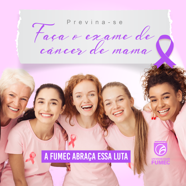 fumec's tweet photo. Celebrada mundialmente, a campanha Outubro Rosa tem a intenção de conscientizar a população sobre o câncer de mama.

Esteja em dia com a sua saúde! Não deixe para depois! 

#universidadefumec #universidade #fumec #outubrorosa #cancerdemama #prevencao https://t.co/VkZdqCXX1Z