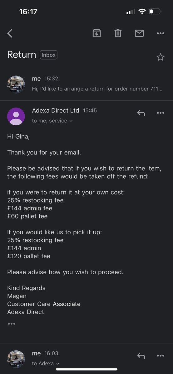 manzokuramen's tweet photo. Wow! #adexa #adexadirect helping out small businesses where they can. So to return an unused, unboxed item that I paid £502 on Friday for, it will cost me £389.50.. Don’t use this company! Wish I’d read the reviews! Anybody need an electric convection oven with steamer?? ����🏽♀️ https://t.co/NmIDTAPEQn