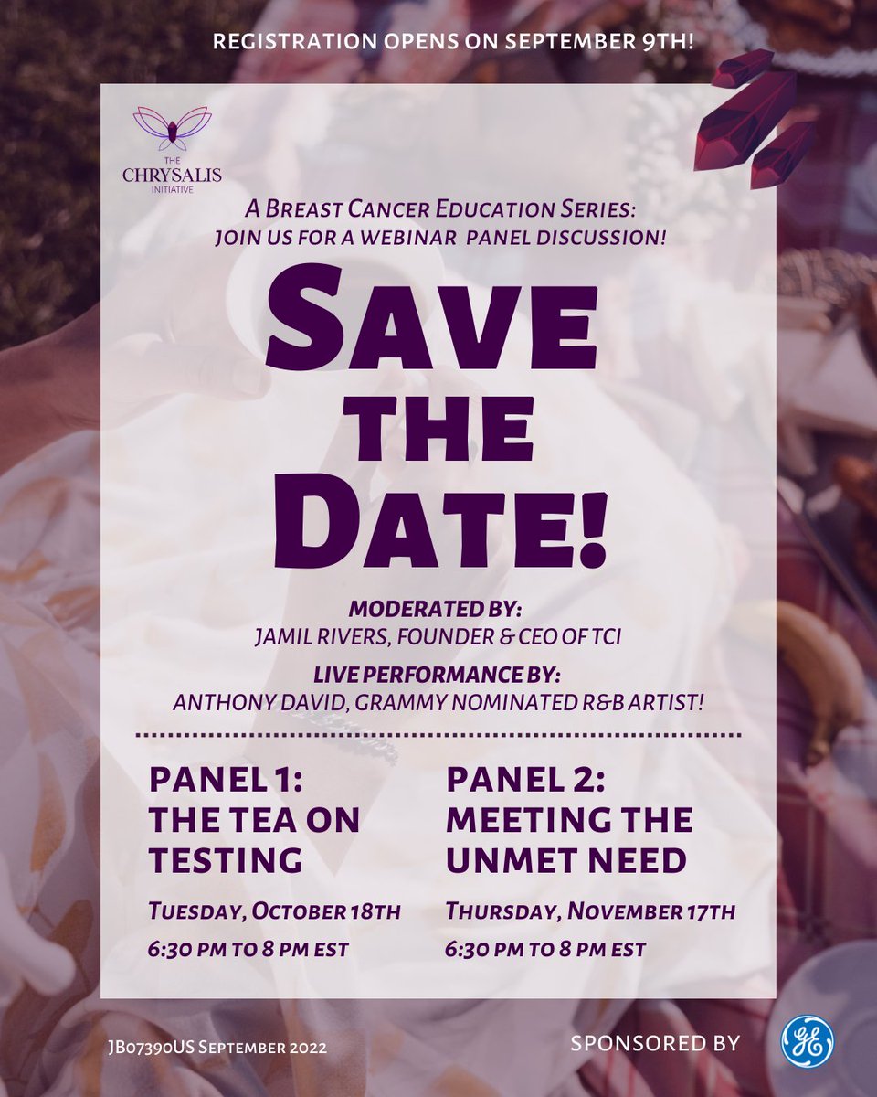 precisca_'s tweet photo. Mark your calendar for the @Chrysalisinit two-part breast cancer education series!
Visit https://t.co/HgxxaD4DGM to register today!
#precisca #BreastCancerAwarenessMonth #BCSM #MBC #ChrysalisCares #selfadvocacy #thisismbc #healthequity https://t.co/jnOTgpBvfr