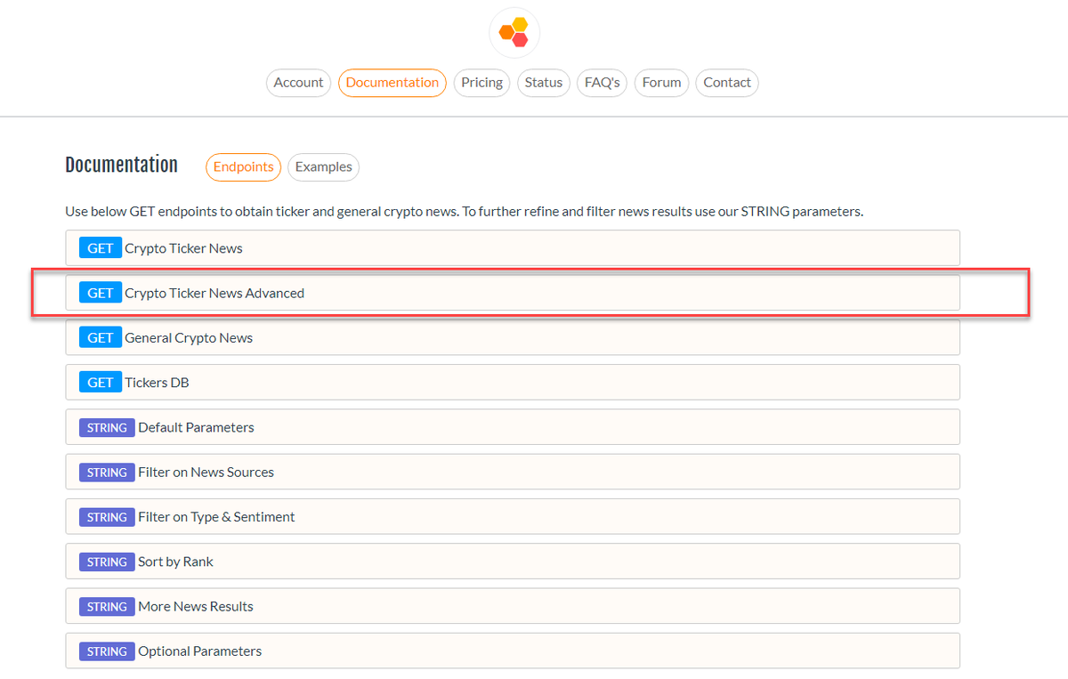 cryptonewsapi's tweet photo. 🥳😀👏We have launched our tickers-include and tickers-only  endpoints. See our documentation page https://t.co/O35KjbXPb9

These endpoints add extra flexibility when querying for news under specific crypto coins. https://t.co/e8bB9Lgm5T