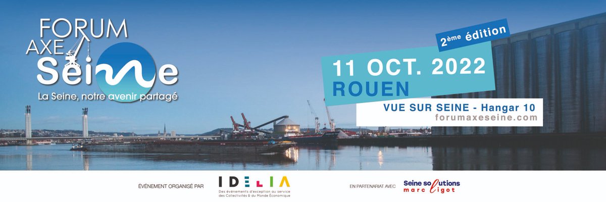 Retrouvez HAROPA PORT au @ForumAxeSeine organisée à Rouen demain. Olivier Ferrand, directeur des flux et des filières, participe à la table ronde : « La #Seine territoire d’#industrie ». infos et inscription 👉 bit.ly/3Td0CS3