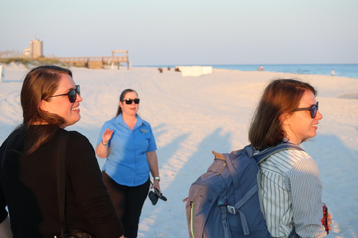 se_casc's tweet photo. After Monday symposium sessions, Chandra Wright, Director of Environmental and Educational Initiatives at the Lodge at Gulf State Park, took guests on a Birds, Turtles, Mice beach walk around the Lodge. Learn more: https://t.co/YtDCkGHkfl #Science4Climate #se_casc https://t.co/T3fzc7qSry