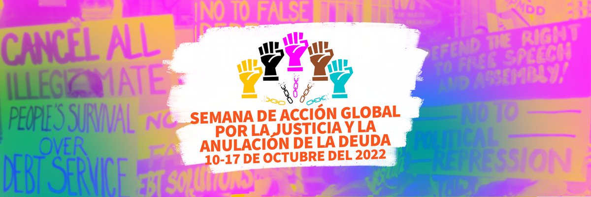 latindadd's tweet photo. Esta semana @IMFNews, @WorldBank y @g20org se reúnen en Washington, y siguen promoviendo préstamos como la mejor salida a la crisis múltiple. Ello solo empeora la situación de deuda del sur global ¡esto debe terminar! #CancelarLaDeuda #JusticiaDeLaDeuda #DeudaClimatica https://t.co/rWR84PqDRi