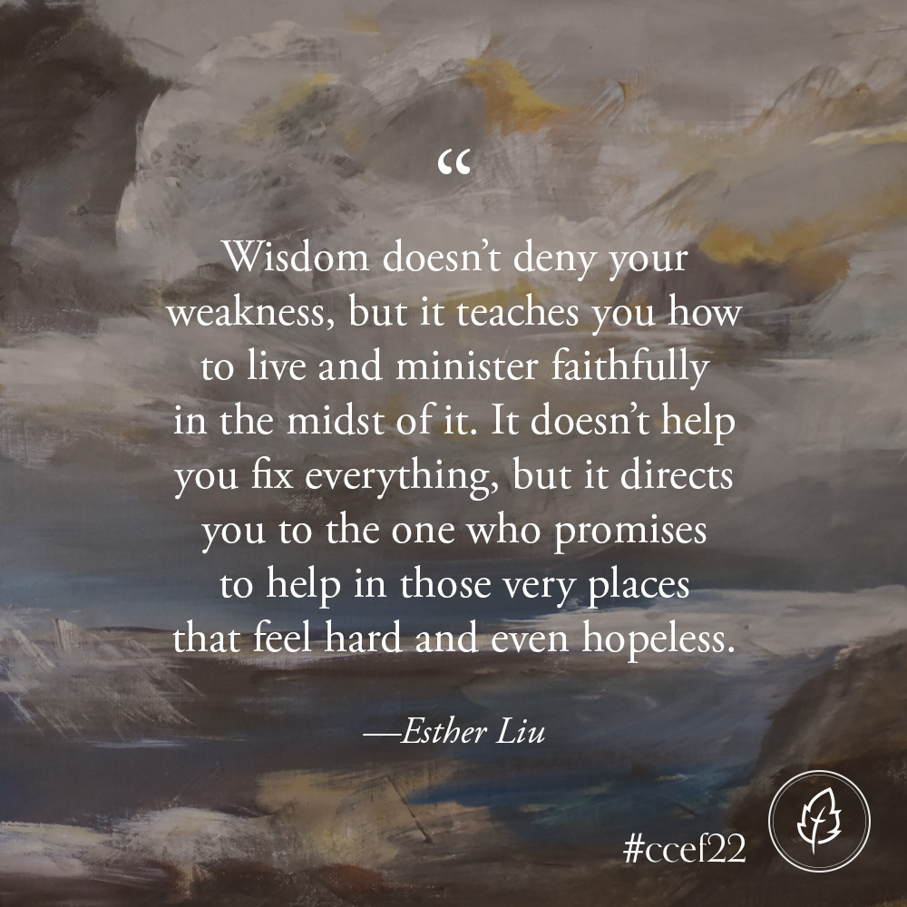 ccef's tweet photo. “The Way of Wisdom in Weakness & Self-Doubt” by Esther Liu.
✨Audio from our 2022 National Conference is available here: https://t.co/lL6nGGPG3b ✨
#biblicalcounseling #wayofwisdom #wisdomliterature #ccef22 https://t.co/129ixRwAKU
