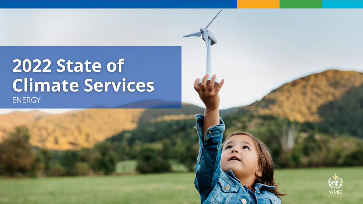 WMO's tweet photo. TOMORROW 11 OCT.
Release of State of Climate Services: Energy report.
Shows the urgency of the #EnergyTransition and how #climatechange impacts energy security.
Thanks to our many partners.
Register for high-level launch 1300 GMT
https://t.co/9JGrLDtjBa https://t.co/Kx2MqEi1kj