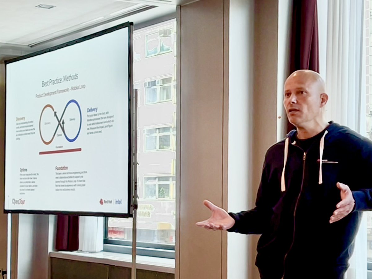 DinkoEror's tweet photo. My team is today with #redhatopentour in Berlin, 4th location in the region after Zurich, Geneva, Munich. We are showing why Red Hat is the world’s enterprise open source leader. Deliver IT on any infrastructure quickly &amp; cost effectively with our portfolio! On W-day in Vienna! https://t.co/wem6fLgfr6