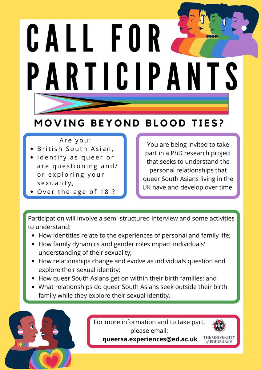 CALL FOR PARTICIPANTS! NEED BRITISH QUEER SOUTH ASIANS!!