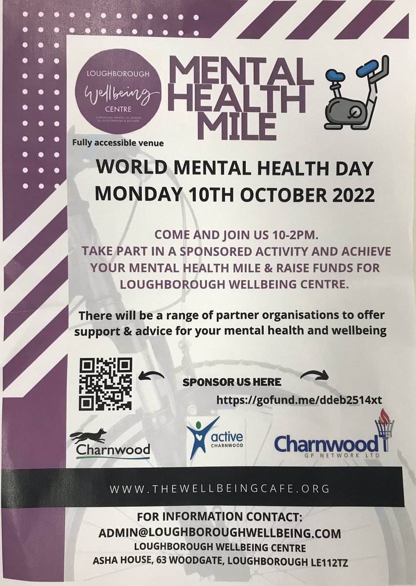 Jennianeal's tweet photo. #WorldMentalHealthDay at Loughborough Well-Being Centre today 
#recovery https://t.co/xynXyVn5Xg