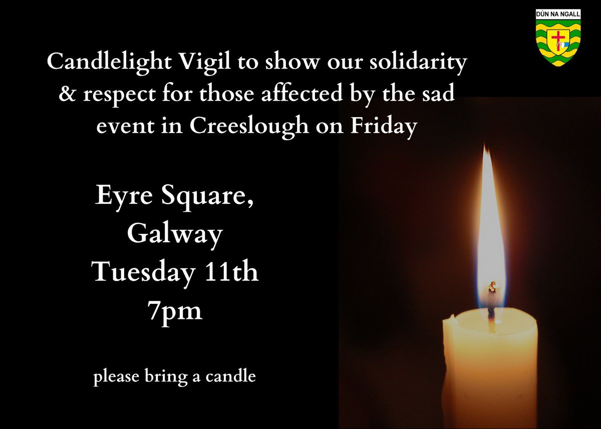 aisling_higgins's tweet photo. Eyre Square tomorrow - Everybody Welcome #Creeslough https://t.co/nbIFOpZNYc