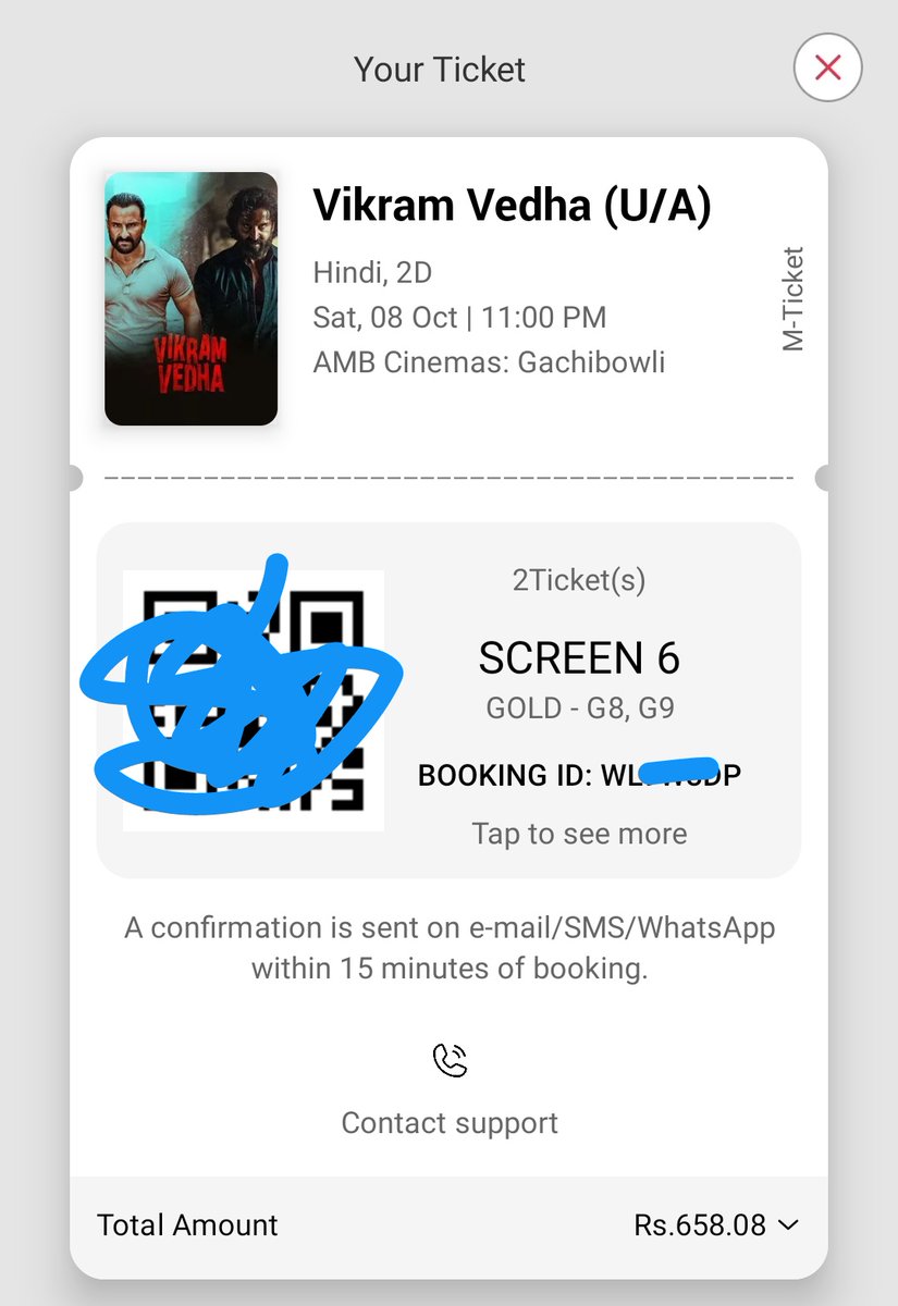 arijitdey's tweet photo. #AMBcinemas booked tickets 4 VikramVedha for 8Oct@1035PM.Braved the rains&amp;traffic 2 b on time.previous movie overran and VV started around https://t.co/IPAkkovhIQ commuication 4m ur https://t.co/MIX7Tz7jBT.Naveen says communication sent.Customer's time matters! Respect that plz. https://t.co/Sxs3C5vaUK