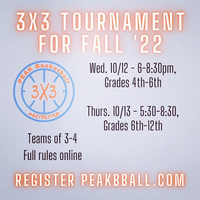 Week of the ‘ship! Fall 3x3 is coming…

#getbetter