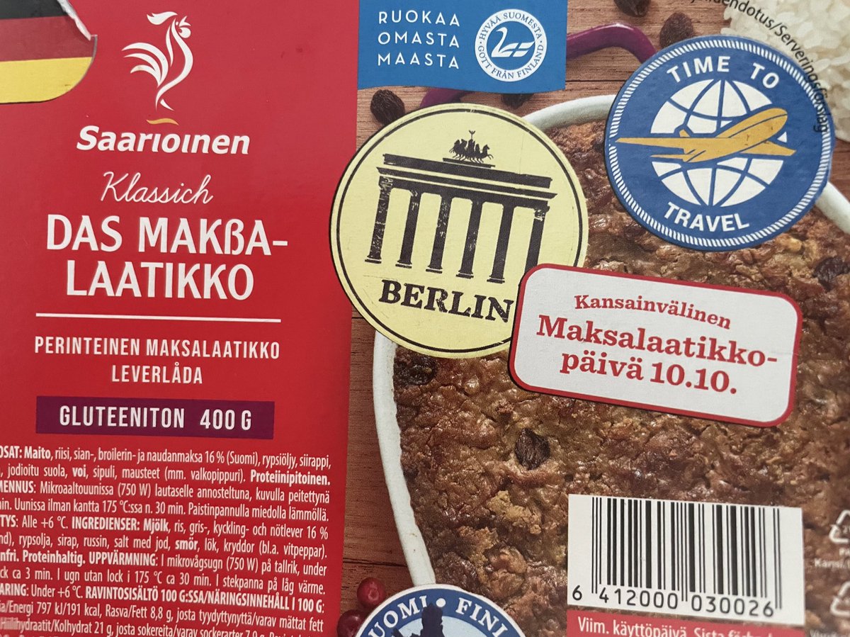henriettaHki's tweet photo. Missasin korvapuustipäivän, mutta tänään olin hereillä! #maksalaatikkopäivä 😄 #lounas https://t.co/g7jxFHPyPU