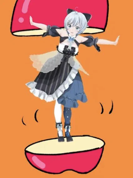 楽しそうで可愛いからOK #シロちゃん新衣装 